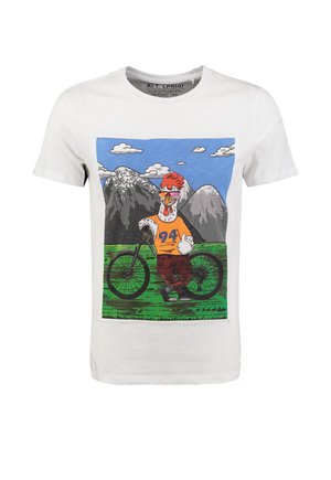 MT KLCYCLING CHICKEN - T-shirt con stampa - white