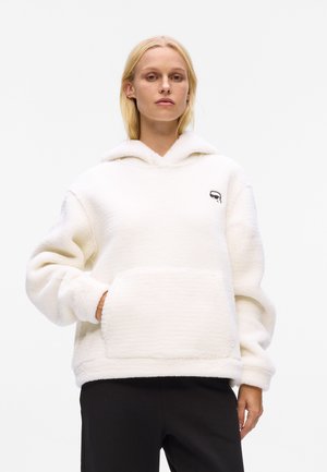 HOODIE IKON TEDDY - Fleece trui - cannoli cream