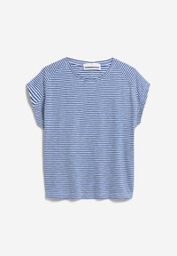 ARMEDANGELS OFELIAA LOVELY STRIPES - T-shirt imprimé - dynamo blue oatmilk