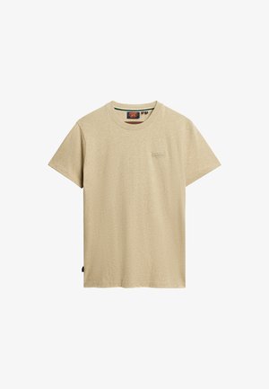 Superdry & Co VINTAGE LOGO - T-shirt basic - tan brown fleck marl