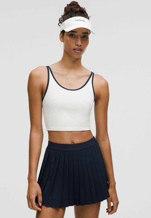 SCOOP-NECK CUTOUT TENNIS TANK - Top - white club blue