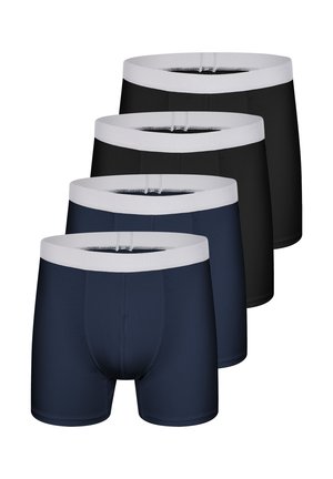 Sloggi 4 PACK - Tætsiddende boxershorts - schwarz/navy