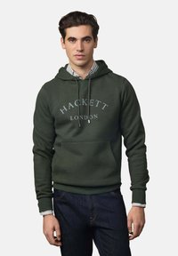 Hackett London HERITAGE  - Felpa con cappuccio - duck green