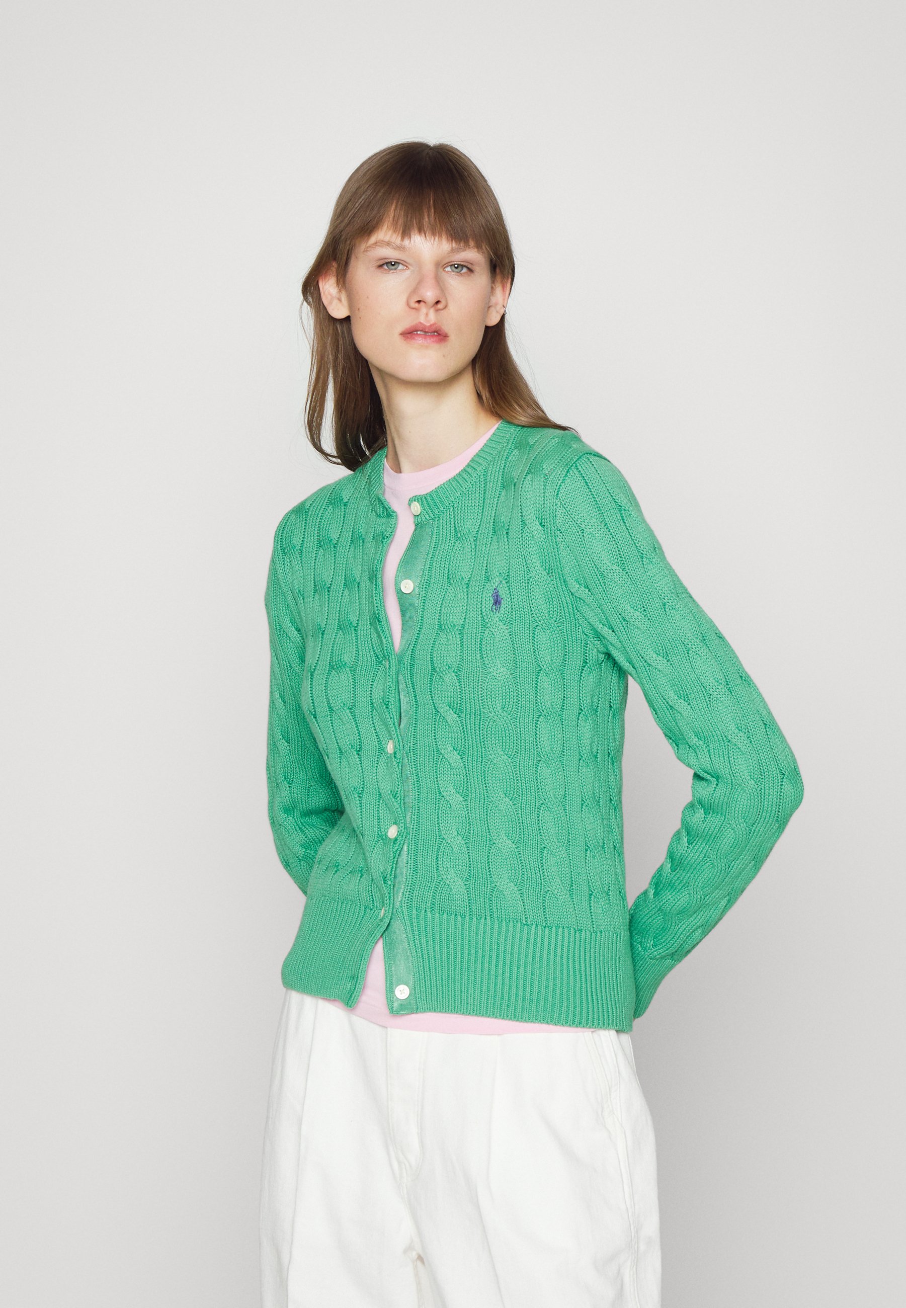 Polo cardigan green Clearance