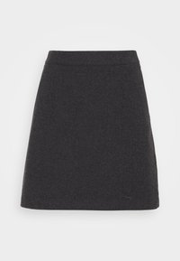 Selected Femme SLFMERCY ULA SKIRT - Suknja A kroja - dark grey melange