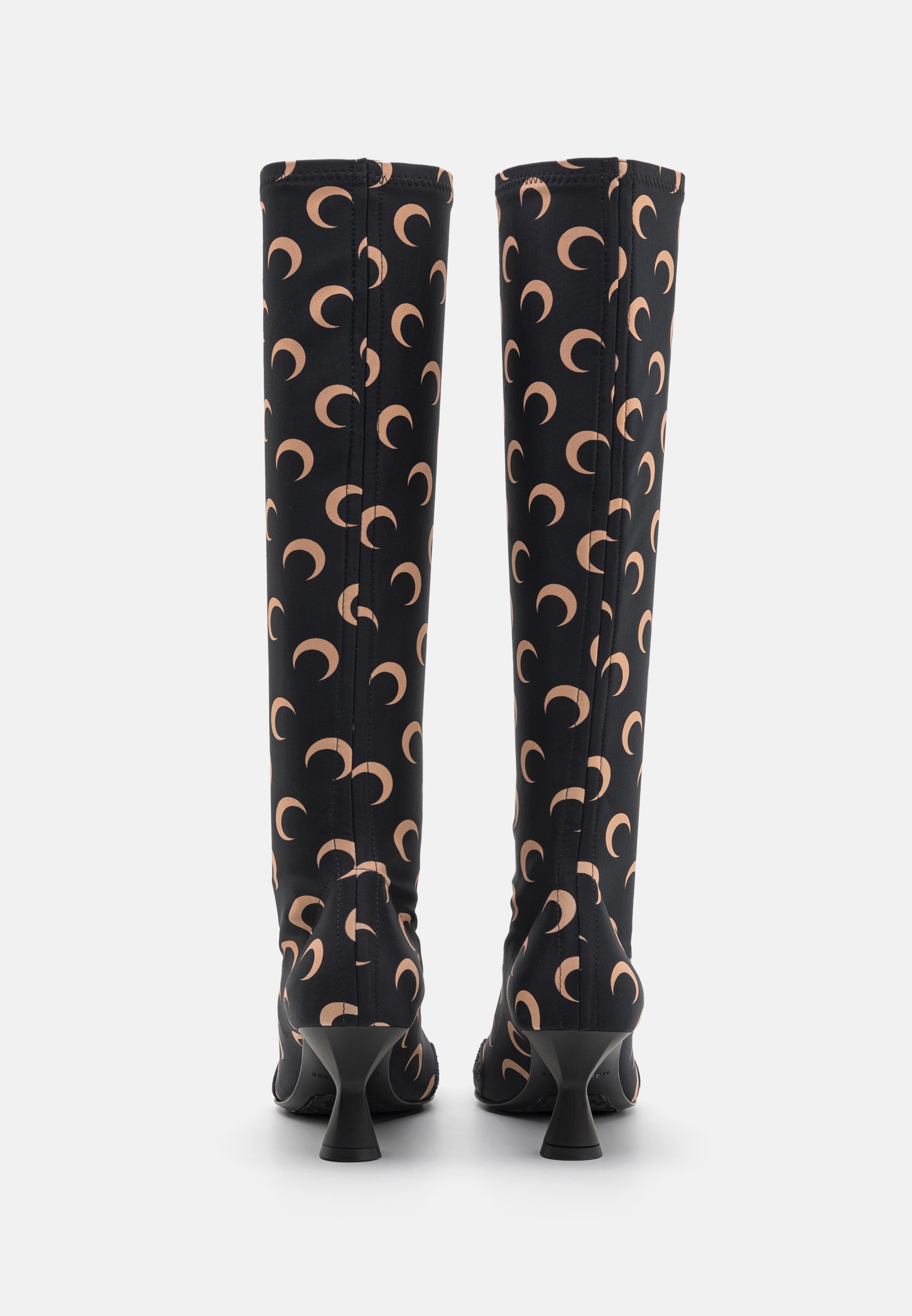 MARINE SERRE MOON PRINTED KNEE HIGH BOOTS - Boots - tan