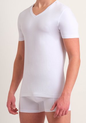 BASICS V-NECK 2 PACK - Hemd - wit