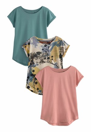SLEEVE 3 PACK  - REGULAR FIT - Trükipildiga T-särk - pink