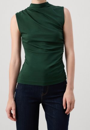 Top - dark green