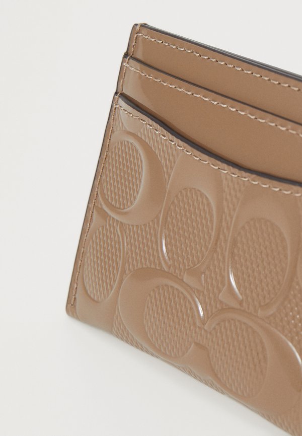 PATENT SIGNATURE LEATHER ESSENTIAL CARD CASE - Wallet - dark stone2