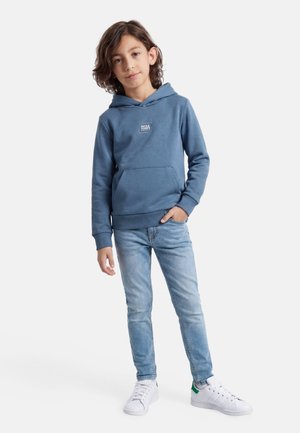Jack & Jones Junior JJCORP GRAPHIC HOOD - Hoodie - blue mirage