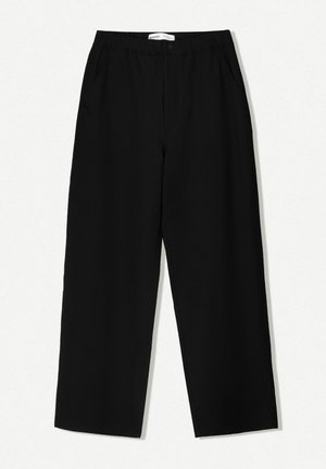 Bershka BAGGY  - Stoffhose - black