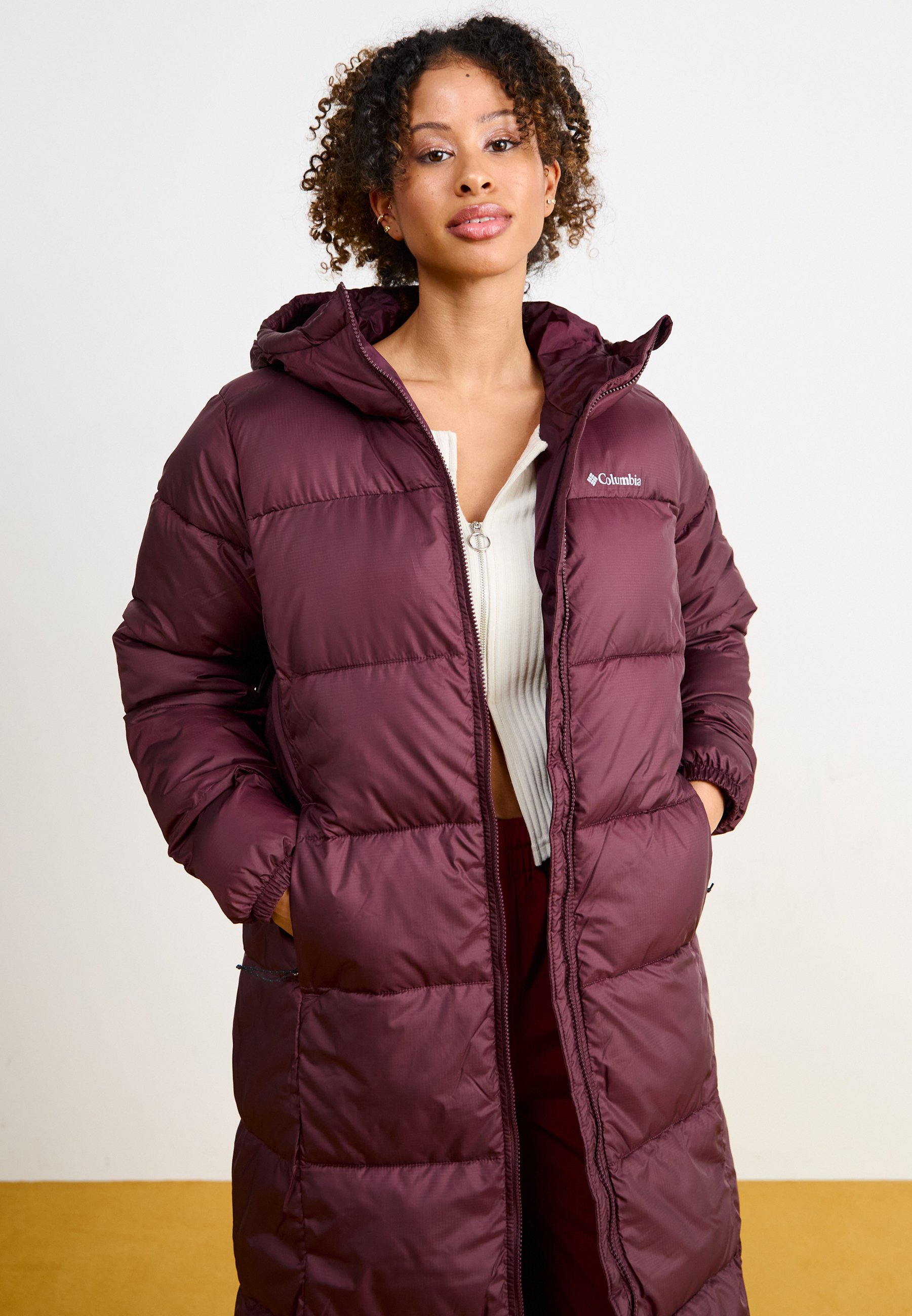 Columbia PUFFECT™ II LONG JACKET - Wintermantel - moonvista/(rood