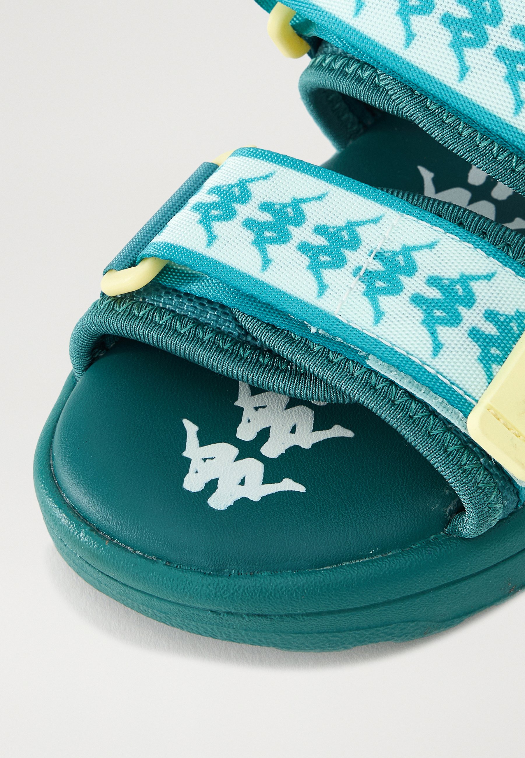 Kappa 222 BANDA ASTER 7 KID UNISEX - Sandals - green/azure/yellow