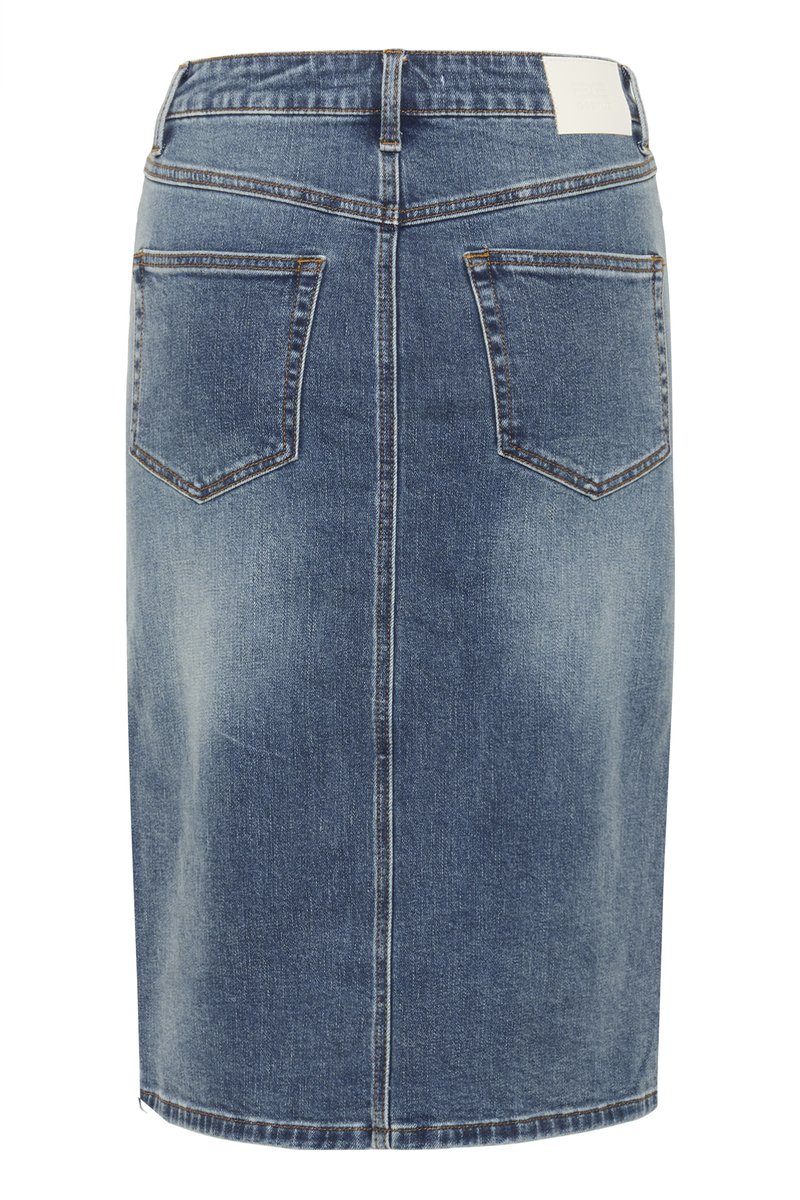Jupe évasée en denim - Bleu denim - ENFANT | H&M CH