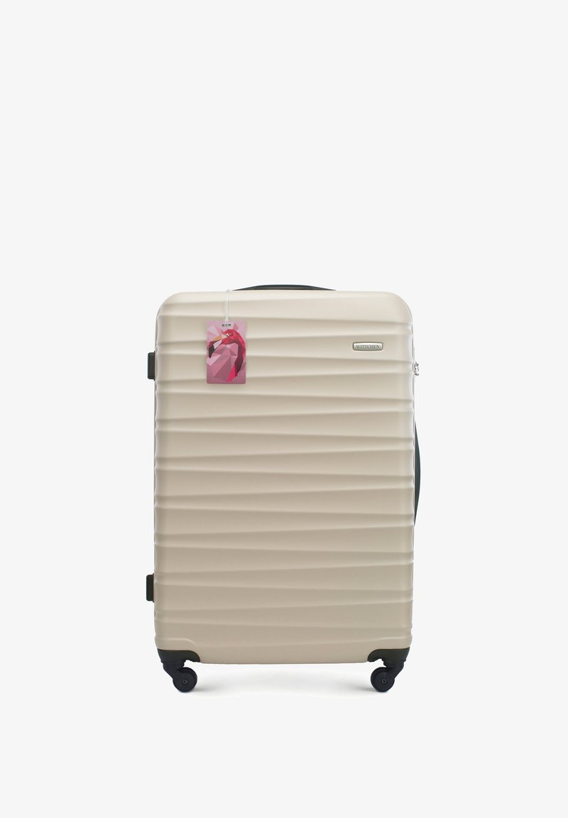 WITTCHEN LARGE SUITCASE WITH LUGGAGE TAG FROM ABS - Trolley - beige