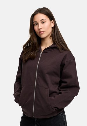 Sweatjacke - chocolate brown