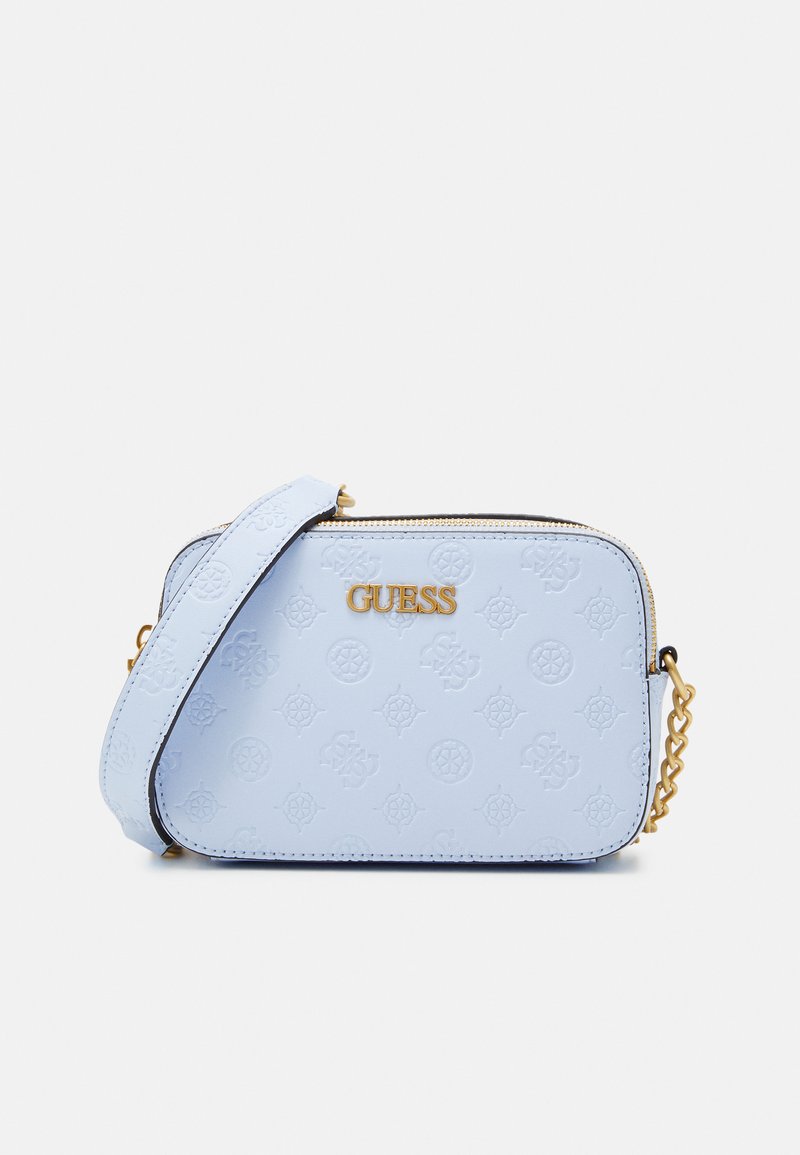 Guess GEVA CROSSBODY CAMERA Across body bag ice blue/blue Zalando