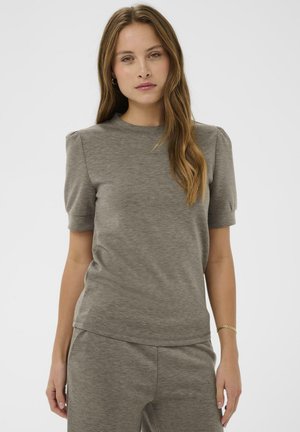 T-shirt basic - major brown melange