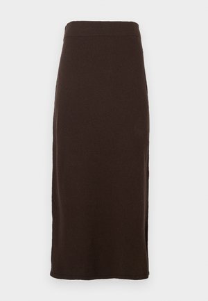 SKIRT - Maksiseelik - dark brown