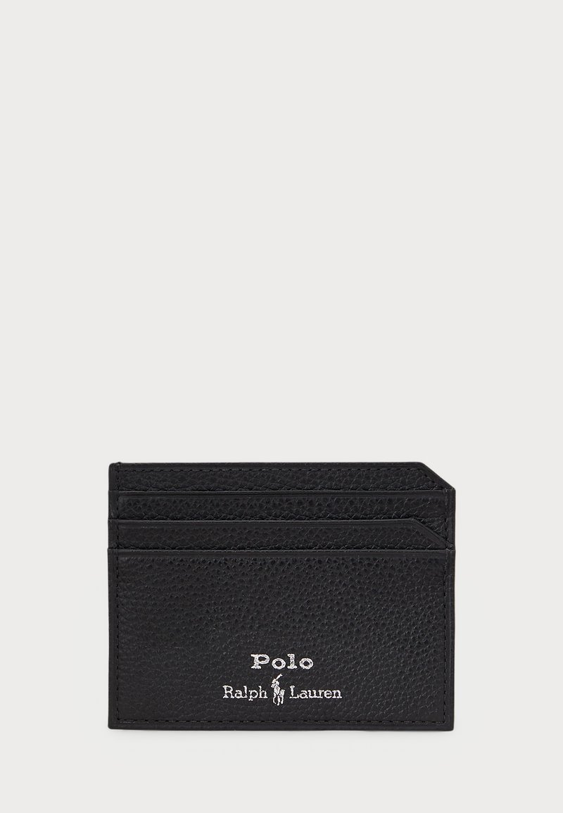 Polo Ralph Lauren - PEBBLED LEATHER CARD CASE UNISEX - Wallet - black, Enlarge