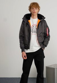 Carhartt WIP SINGLE KNEE PANT - Stoffhose - black aged canvas