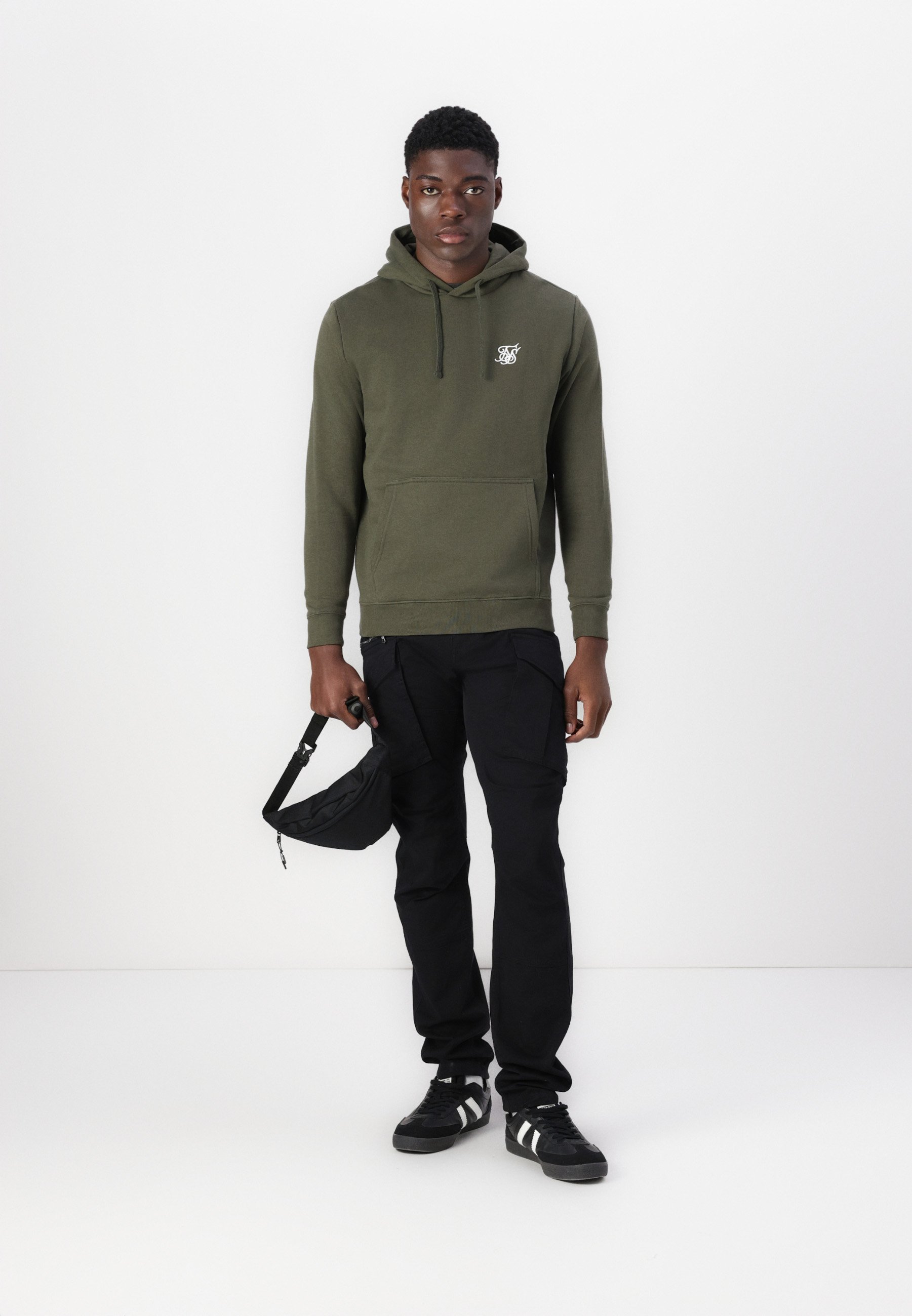 SIKSILK CORE OVERHEAD HOODIE - Hoodie - khaki - Zalando.ie