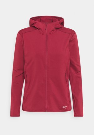 Giacca in pile - dark red