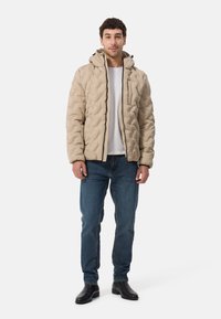 CASH-MERE CASH-MERE PADDED JACKET MIT KAPUZE - Vinterjacka - khaki