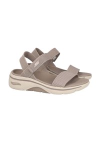 Skechers GO WALK ARCH FIT-ANNIE - Sandalias de cuña - taupe