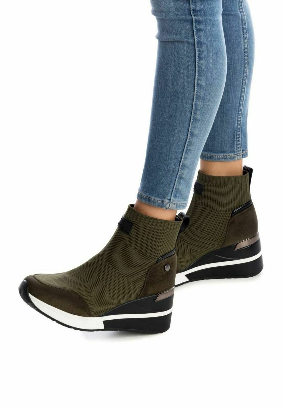 XTI Botines - verde/caqui - Zalando.es