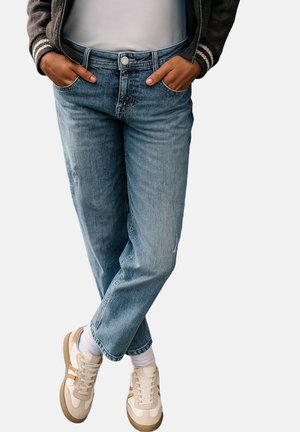 DESTROYED LOOK - Jeans Straight Leg - blau