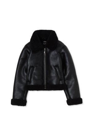 Giacca in similpelle - nero