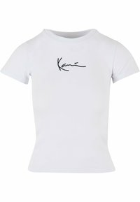 Karl Kani SMALL SIGNATURE ESSENTIAL TIGHT - T-shirts basic - white