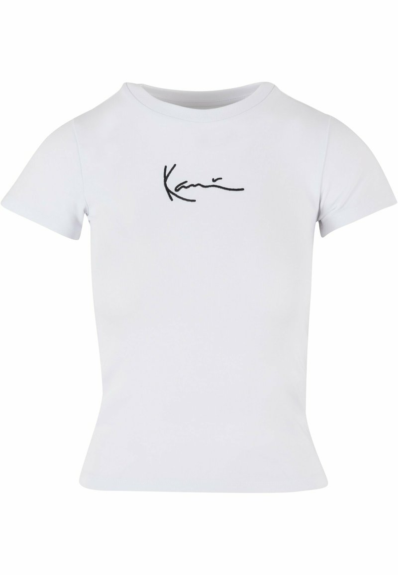 Karl Kani SMALL SIGNATURE ESSENTIAL TIGHT - T-shirts basic - white