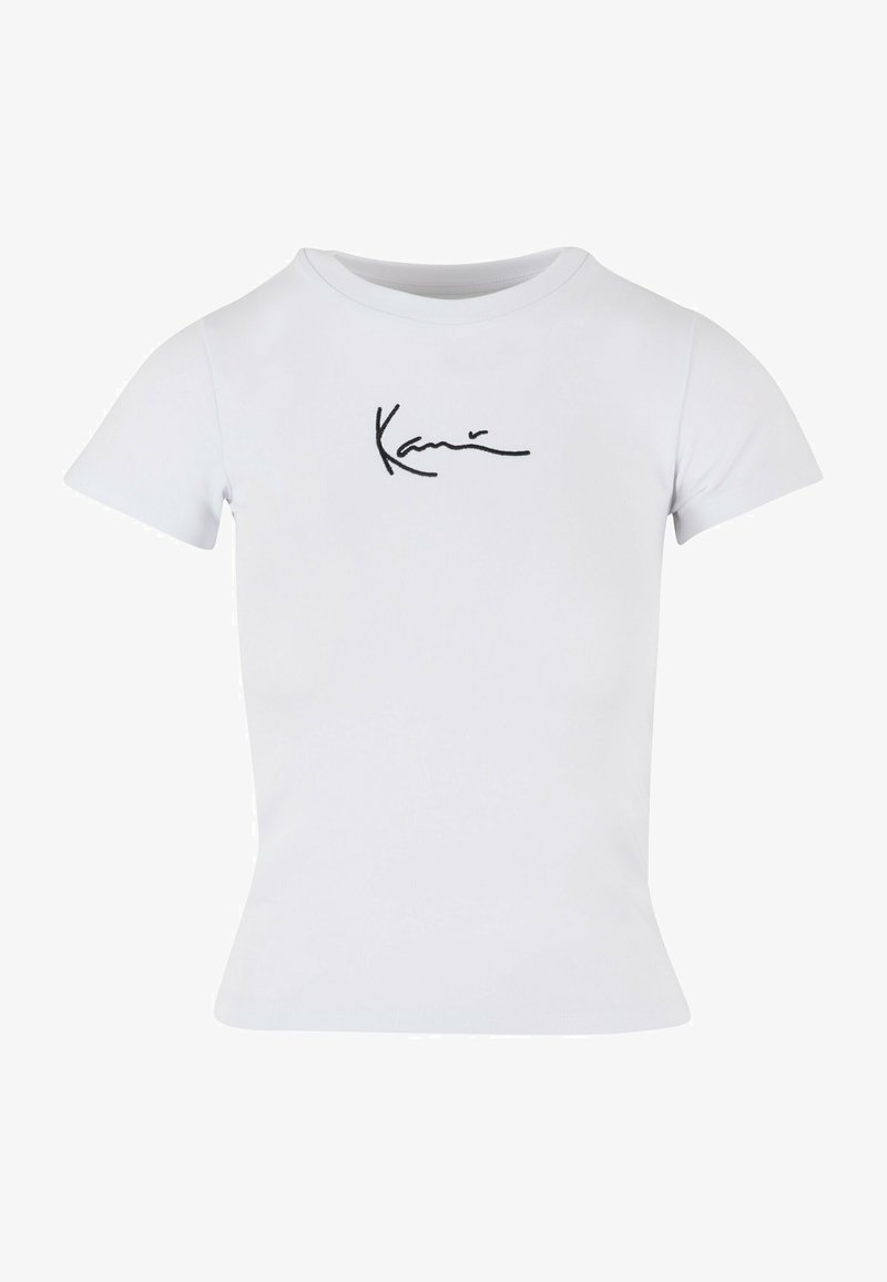 Karl Kani SMALL SIGNATURE ESSENTIAL TIGHT - T-shirts basic - white