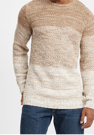 Strickpullover - mottled beige