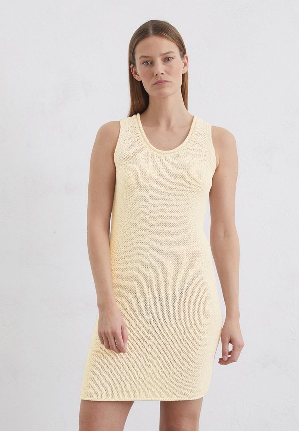 DRESS SLEEVELESS ROUND NECK - Jumper dress - natural cotton