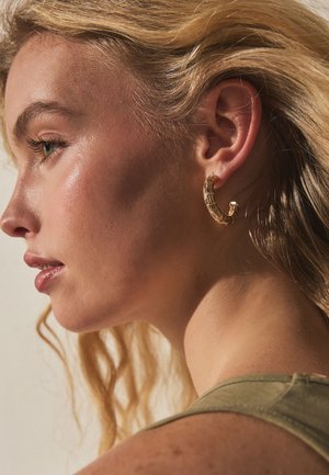 Next, DETAIL HOOP EARRINGS . - Earrings - gold tone
