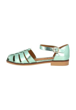 NIGATA - Ballerina's met enkelbandjes - grün metallic