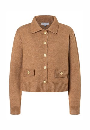 SOFTER - Strickjacke - warm camel