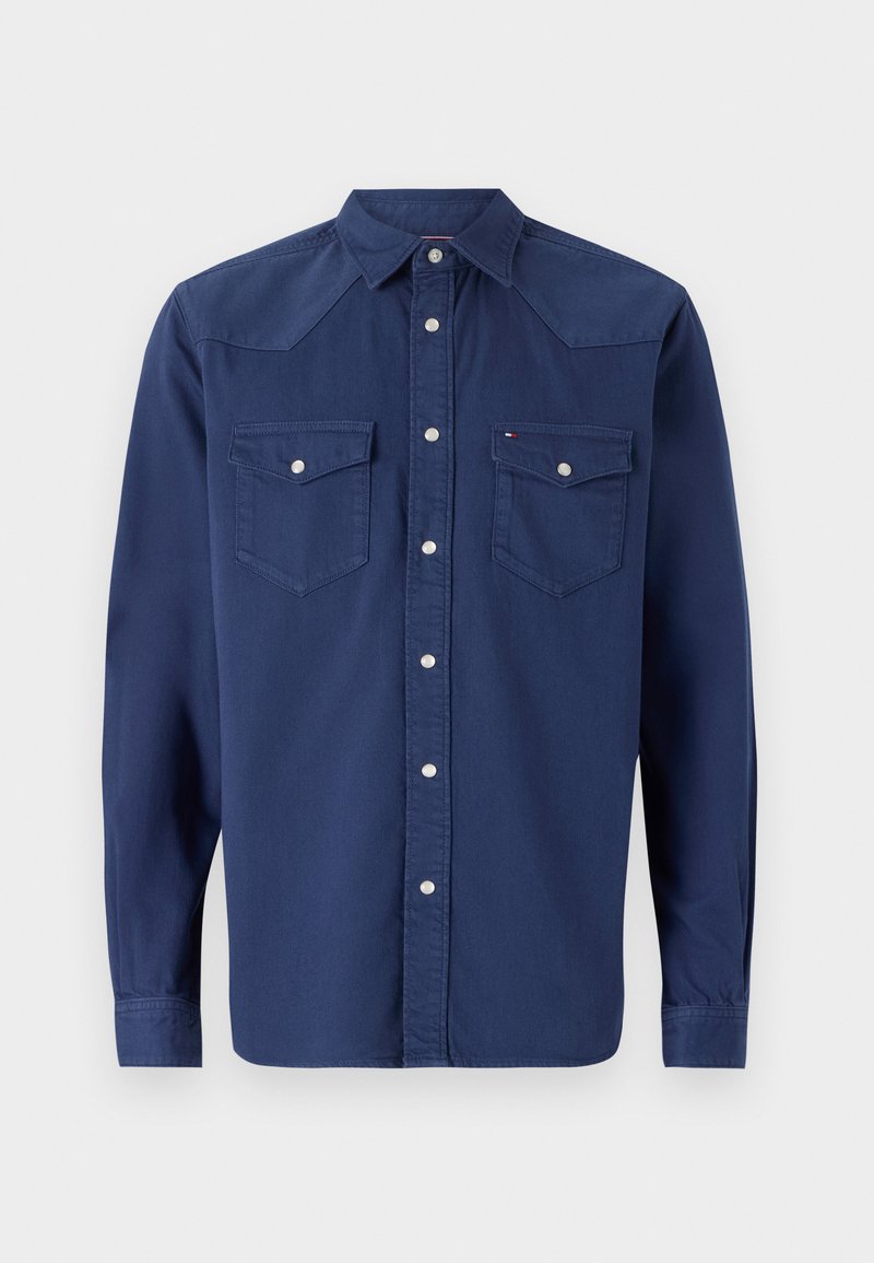Tommy Hilfiger Overhemd donkerblauw denim