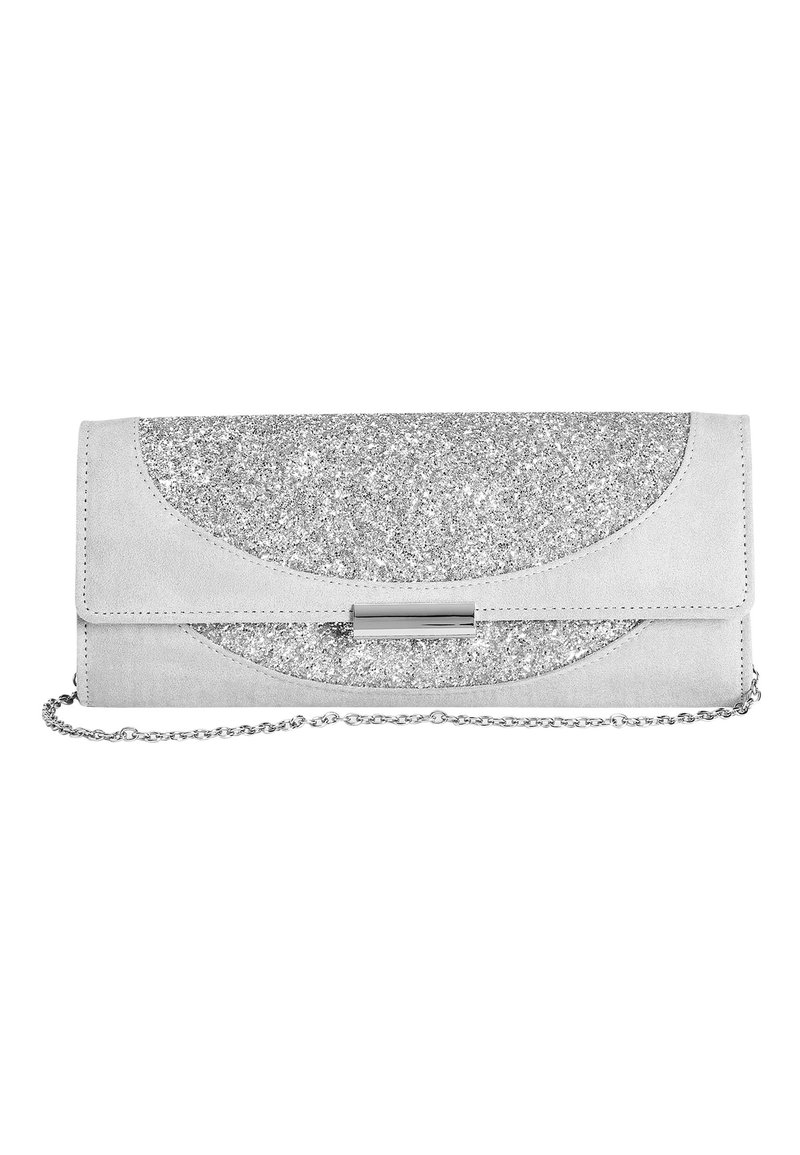 Next GREY/SILVER SPARKLE CLUTCH BAG Clutch grey/grau Zalando.de