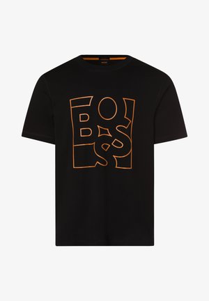 TRURY - Print T-shirt - schwarz orange