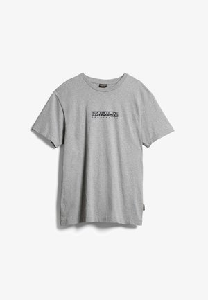 S BOX - Print T-shirt - medium grey melange