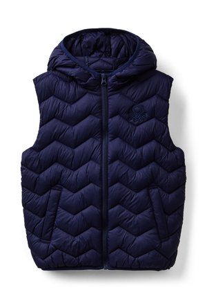 PADDED WITH HOOD - Chaleco - blue