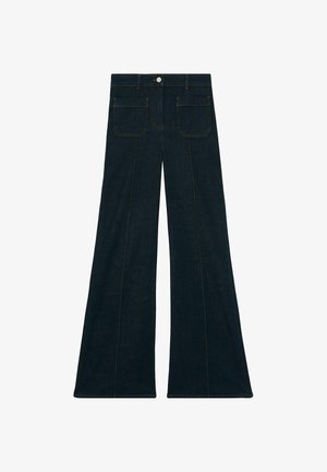 Reiss SAKURA PATCH POCKET - Vaqueros a campana - dark blue