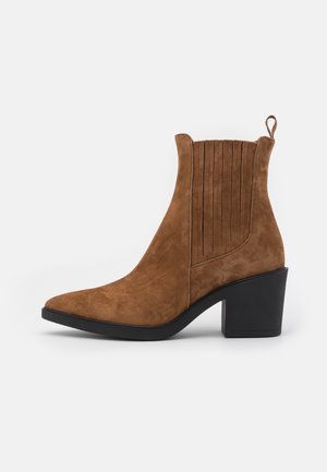Cowboy-/Bikerstiefelette - tan