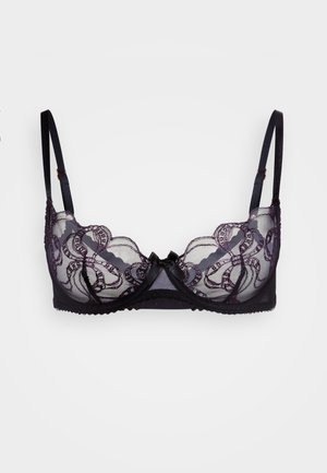 LOUELLA BRA - Podprsenka bez kostíc - black/pink