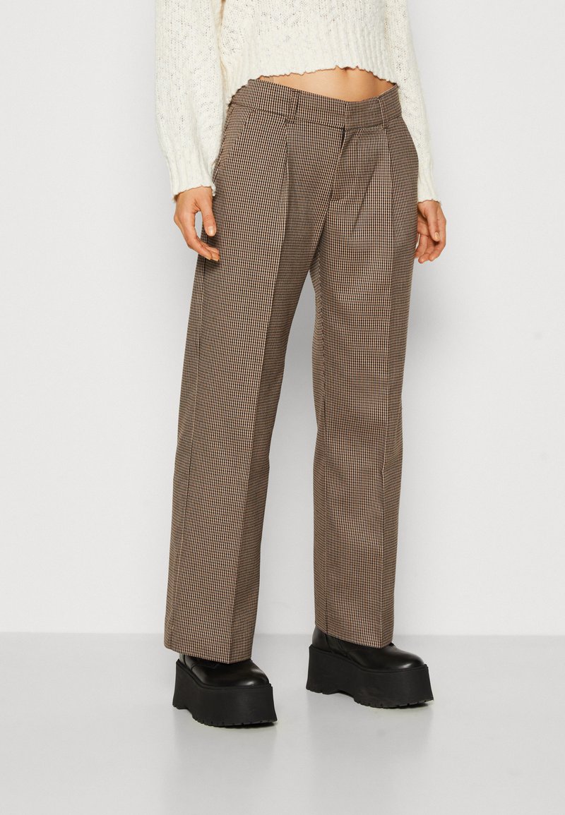 Gina Tricot LOW WAIST TROUSERS - Παντελόνι - multi-coloured